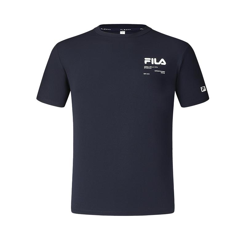 New FILA Fitness T Shirts Men's RD Royal Blue A11M431109FNV