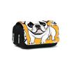 Dog Rottweiler Pattern Double Flip Fabric 3D Pencil Pouch Unisex Best Gift for School & Office Use Children