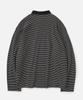 VASTIC Striped Collar Long Sleeve_Black / White