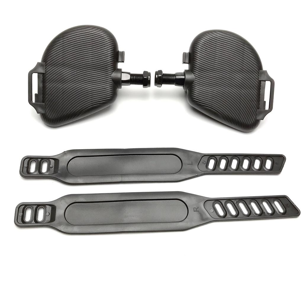 Bike Pedal Replacement Accessories 1 Pair Adjustable Rubber Strap Wear-Resistant Cycling Parts for Cruiser Bikes Beach Riding