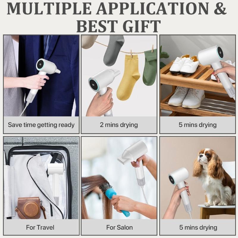 Powerful Hair Dryer 1500W Drying Machine Efficient Hair Blower Quick Dry Blow Dryer Fast Drying Hair Tool for Drying