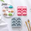 Oven Safe Silicone Mold 8-Cavity Cloud Soap Non-sticky Food Grade DIY Cookie Candle Resin Plaster Chocolate Biscuit Cake Ice Mould Microwave
