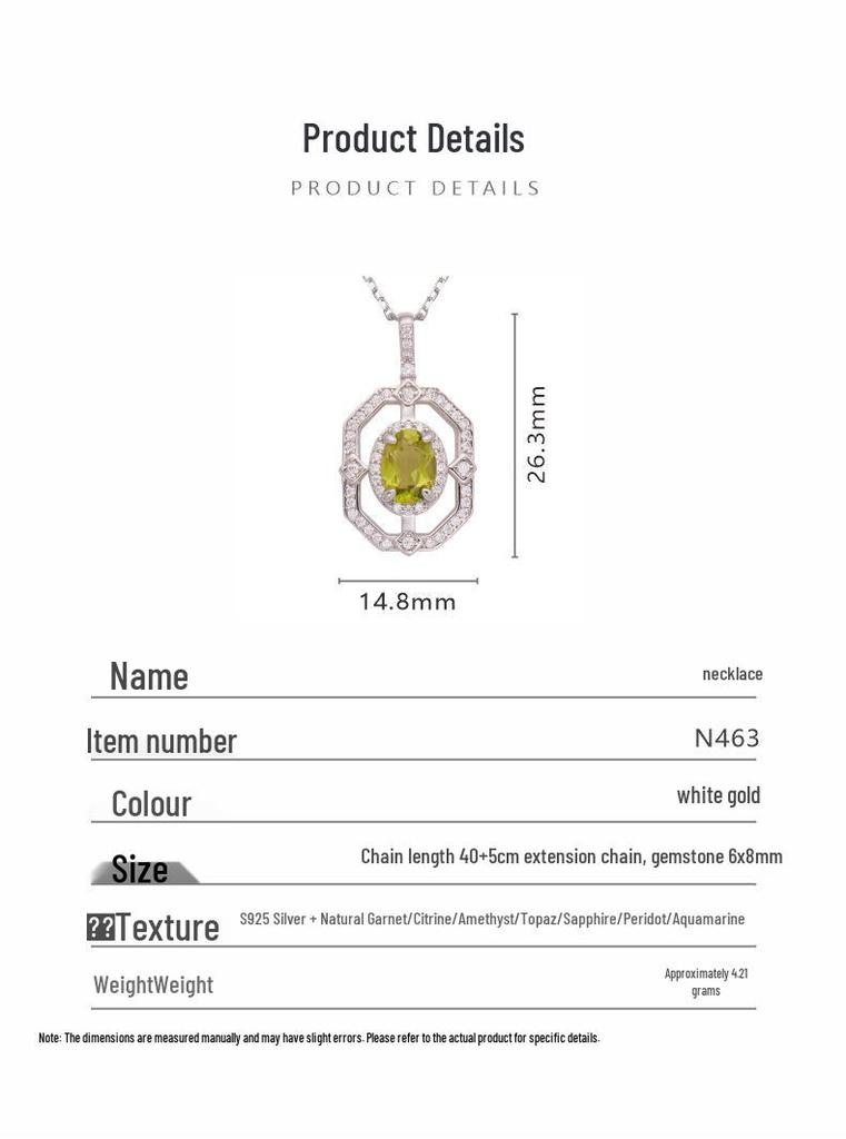 Women's S925 Silver Ring Set with Sapphire, Topaz, Peridot, and Aquamarine Gemstones - European and American Style.