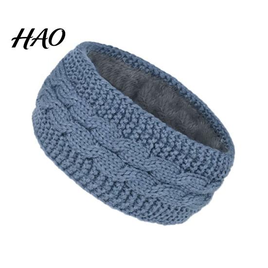 Warm Ear Protection for Winter Headbands Women, Thickened Knitted Warmers, Cold Warmer Headband Weather Fleece Lined Hairband Outdoor Running