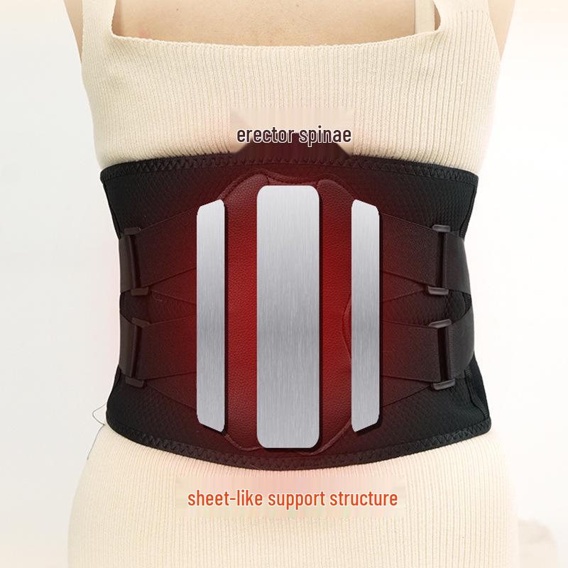 Heated Vibrating Lumbar Support Belt with 3-Speed Adjustment for Home Use