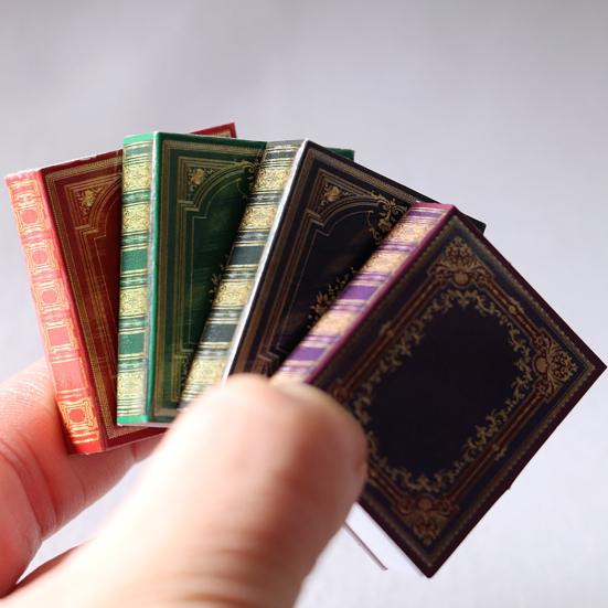 Geburtstagsgeschenke, Buch, Puppenhaus-Zubehör, Miniatur-Mini-Exquisites Papier-Puppenhaus-Studienszenenmodell für Kinder