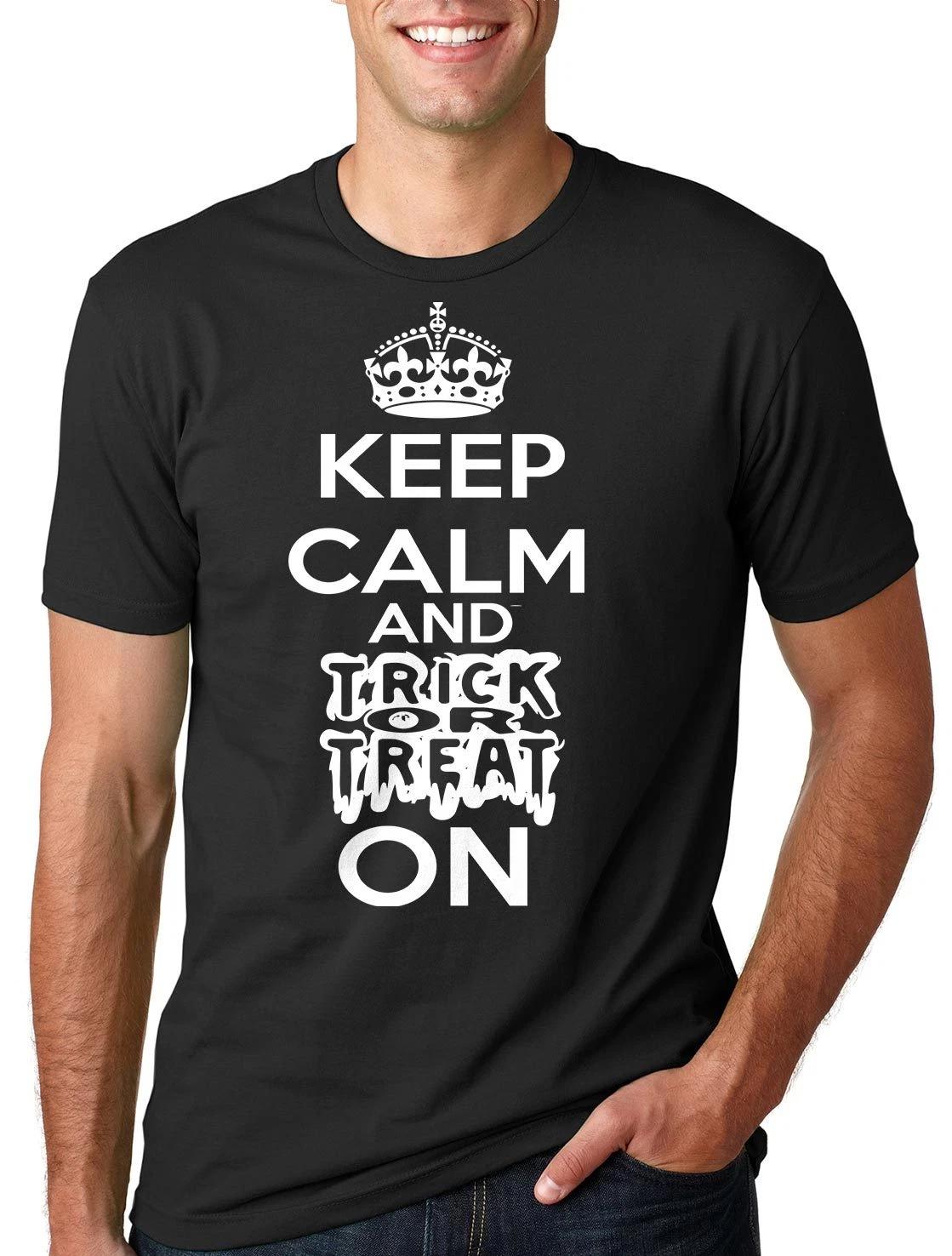 Trick or Treat Halloween T-T-shirt Costume Keep Calm Halloween tee T-shirt 4XL