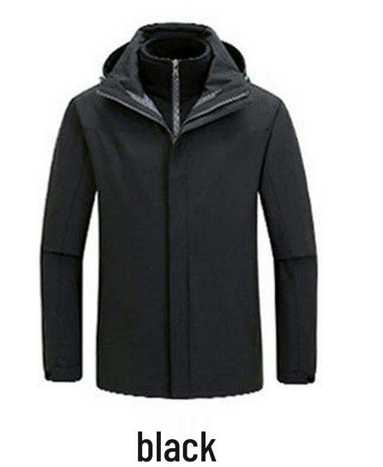 Men s and Women s Outdoor Winter Three-in-One Waterproof Windproof Sports Jacket S