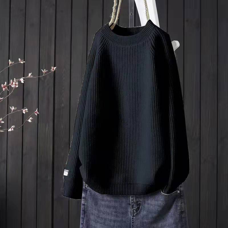 Autumn and Winter Sweater Pullover O Neck Solid Line Casual Long Sleeve Literature and Art Loose Knitwear Pullover Women Sweater