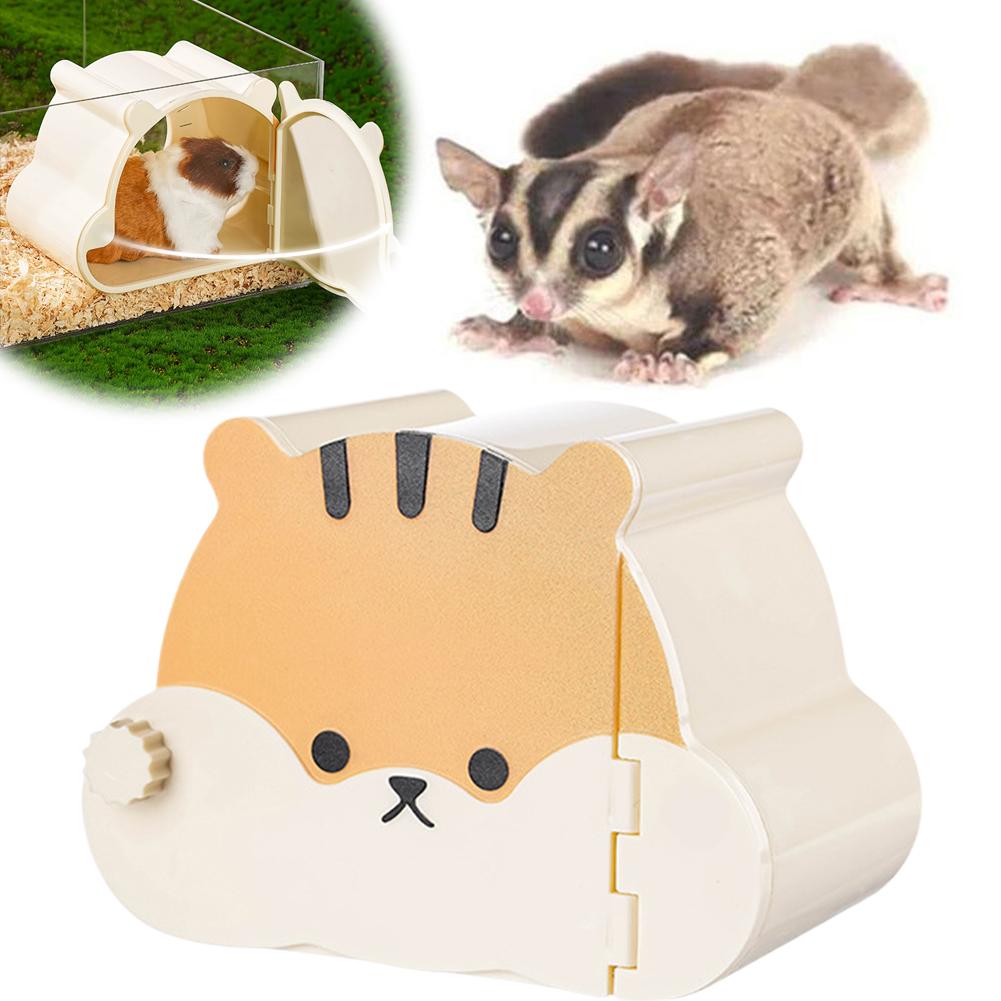 Cartoon Small Pet Cage For Small Pet Hedgehog Hamster Hideout House Cute Hamster Hide Cave Hamster Cage Accessories