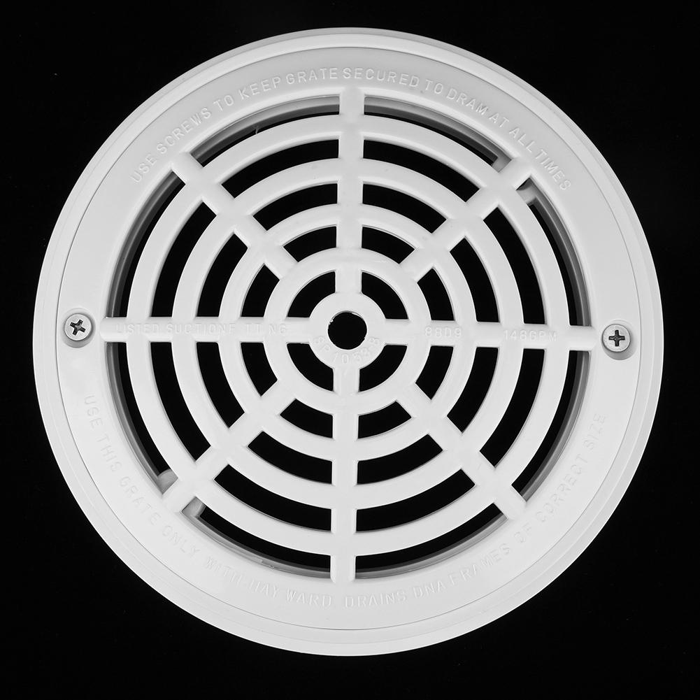 Plastic Pool Main Drain Cover with Screws Suit for Swimming Pools Replacement Accessary