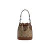 Dempsey 14 Classic Vintage Floral Print Drawstring Bucket Bag Women Bags Brown CR145-SVWQ3