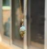 Ice Cream Shape Necklace Imitation Pearl Diamond Sparkling Collarbone Chain Temperament Simple Jewelry Women