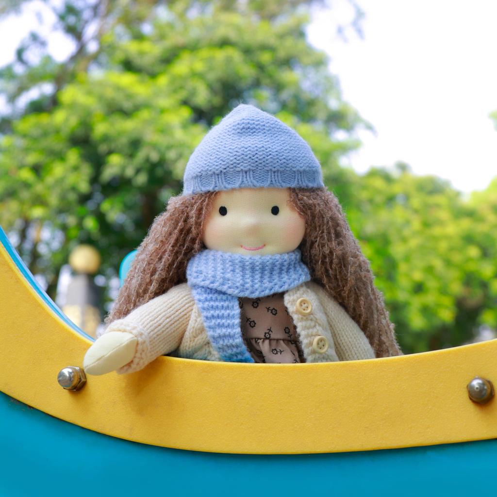 BlissfulPixie Waldorf Handmade Juliet Cute Plush Toy for Perfect for Kids Doll, Doll, 30cm, Soft, Girls,