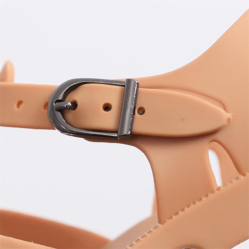 Sandale de vară pentru copii, fetițe, copii mici, moale, anti-alunecare, prințesă, pentru copii, bomboane, jeleu, pantofi de plajă, papuci romani casual pentru băieți