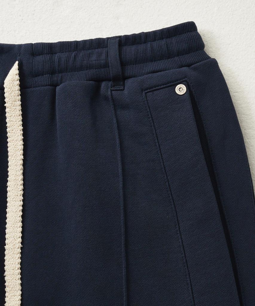 Seteo Cotton Elastic Waist Sweatpants Classic Navy (Type A)
