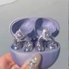 DIY Headphone Diameter Buckle Zircon Rotatable Headphone Decoration Clip Butterfly Pattern Easy To Install Earbud Accessories