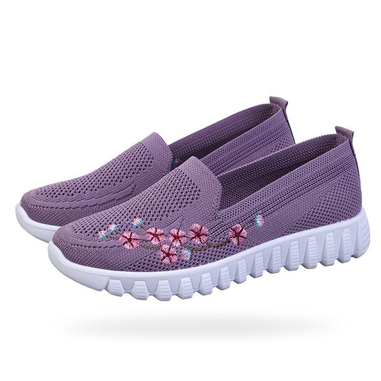 

Spring and Autumn Mesh Women s Sports Casual Shoes Polyurethane Super Light Soft Sole Shoes 2024 New Women s Shoes Breathable668 40 фиолетовый