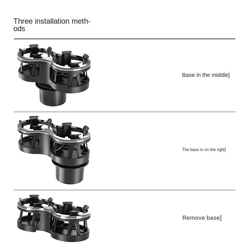 Two-Hole Water Cup Holder Car Multi-Function Car With Coke Bottle Holder, Beverage Holder Instrument Panel Cup Holders