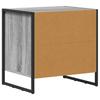 Nightstand Set of 2 Grey Sonoma 50 x 39.5 x 50 cm Particleboard