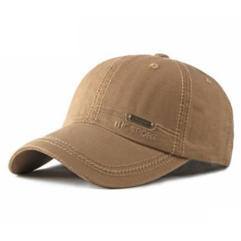 Men's Cotton Baseball Caps NEW Letter Embroidery Fashion Hat Snapback Cap Adjustable Size Women's Ponytail Tongue Cap