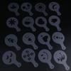 16Pcs Plastic Coffee Template Stencils Cappuccino Chocolate Latte Strew Pad Art DIY Mold Tools