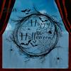 Simple Halloween Decor Decals Happy Static Window Stickers, Black Spider Web And Bat Silhouette Decals, Cling Self-Adhesive Glass Waterproof