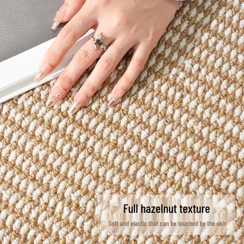 Covor de Living Imitație Sisal Rezistent la Pete Antiderapant cu Design Labă de Pisică