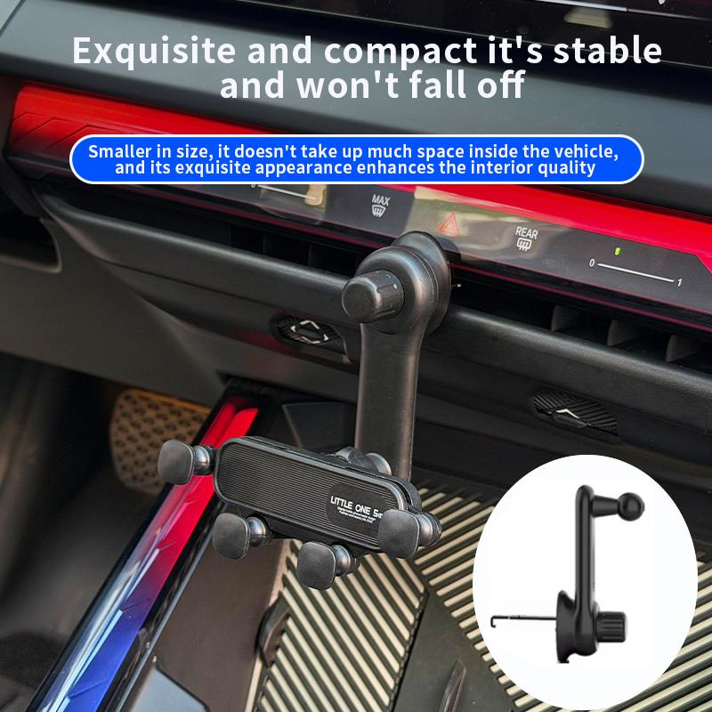1pc Gravity Car Phone Holder - Strong Air Vent Clip Mount for Secure Holding, Adjustable Mobile Cell Stand for Hands-Free