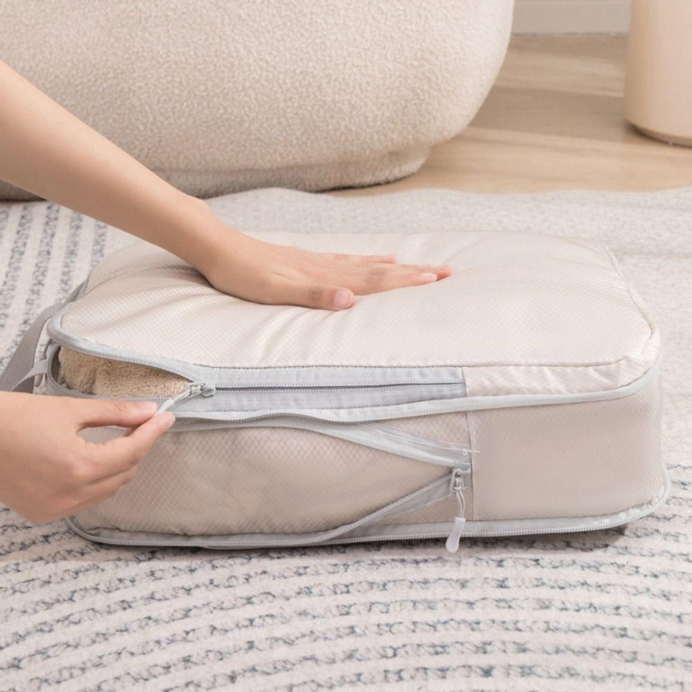 4Pcs 4 Size Travel Compression Packing Cubes Bag Waterproof Travel Bag  Travel