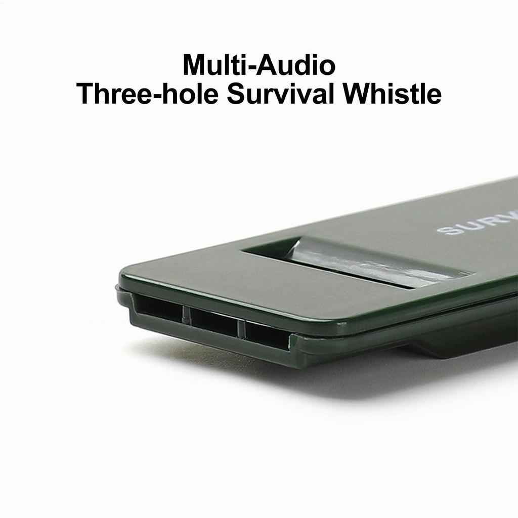 3-Frequenz-Pfeife Hohe Dezibel Überlebenspfeife Tragbarer Schlüsselanhänger Camping Wandern Notfall-Überlebenspfeife Outdoor-Werkzeuge