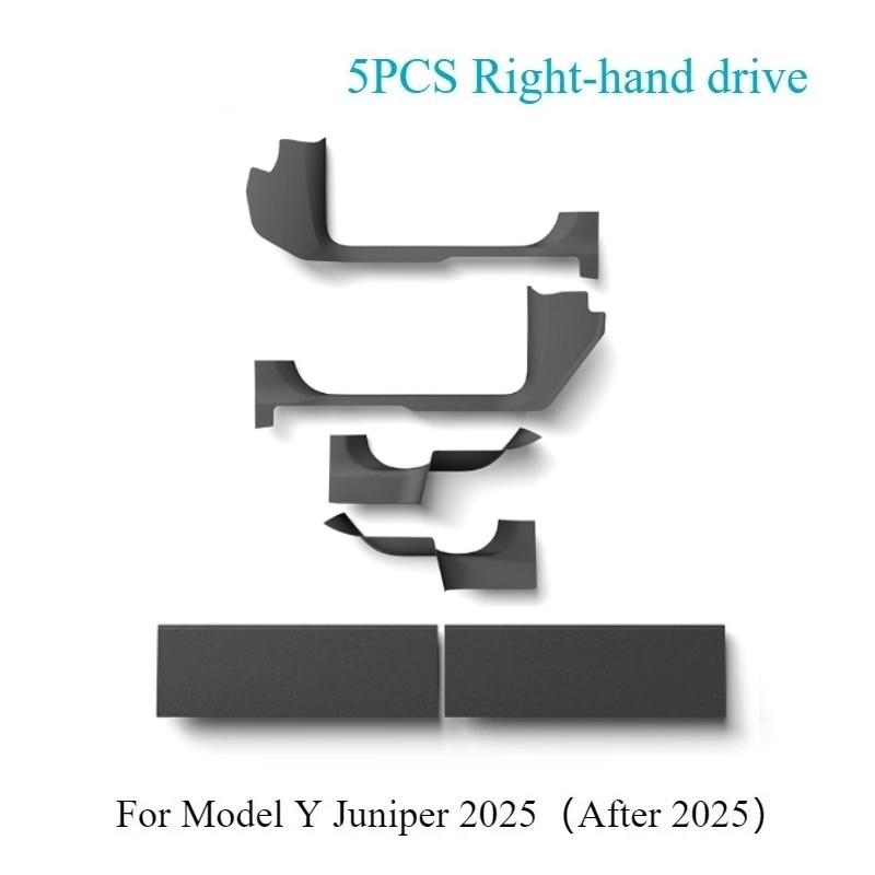 For Tesla 2025 Model Y Juniper Door Sill Guards Front Rear Threshold Protector Anti Scratch Anti Kick Mat TPE Cover Accessories