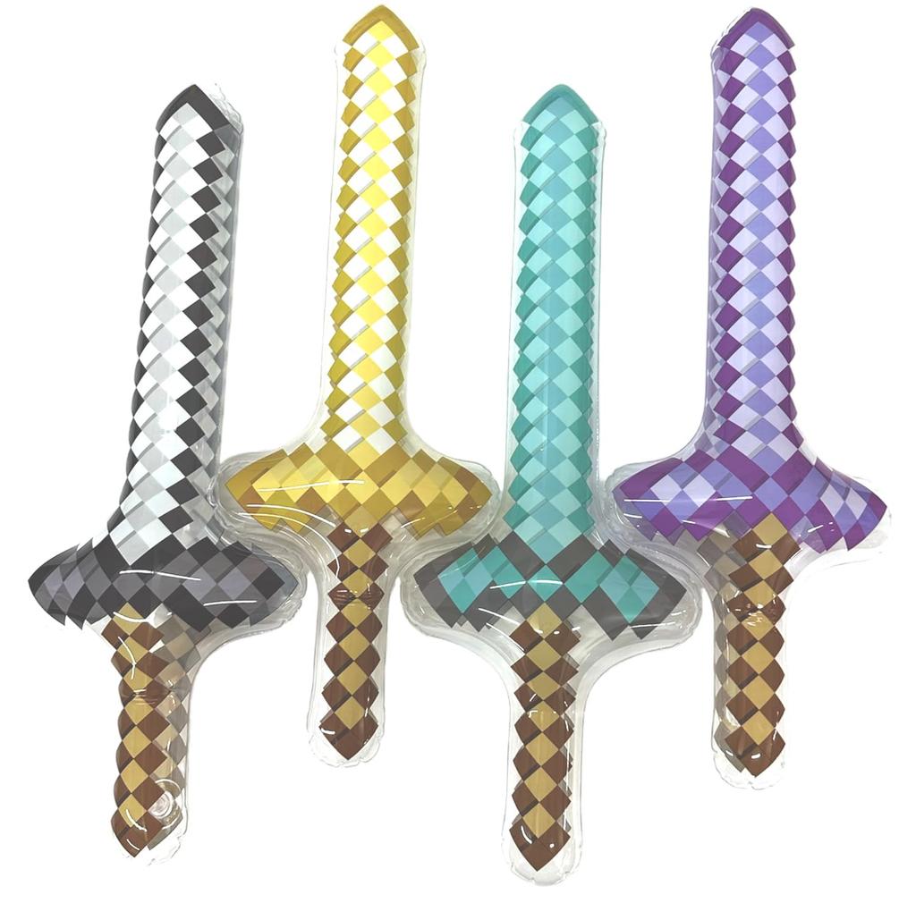 Tatsuya 55cm Long Vinyl Swords Colors x 3 Pack of 12 Toy "Hero's Sword" (4 Packs) - [Festival/Event/Kids' Party/Street Stall/Fair] Children's