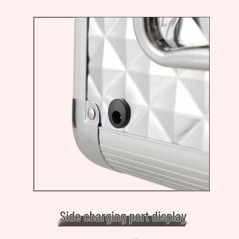 LED Mirror Makeup Bag: Large Capacity Cosmetics & Jewelry Storage Case for Professional Makeup Artists