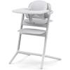 CYBEX - Chaise Haute Évolutive - Pack 3 En 1 - LEMO 2 - Blanc - Réglable En Hauteur Et En Profondeur - Set Bébé Inclus