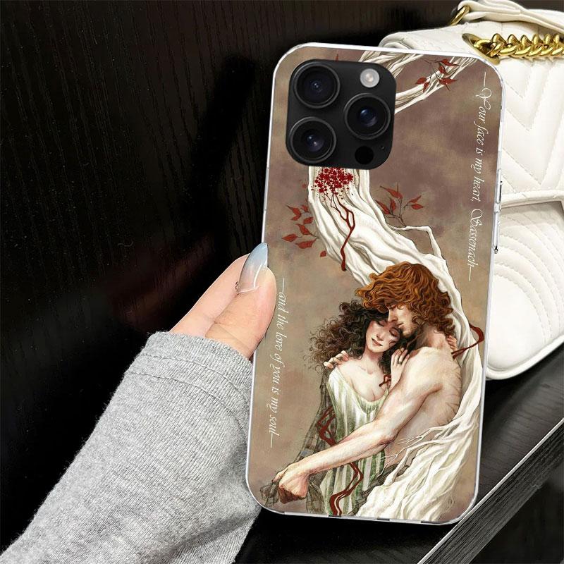

Outlander TV Case for iPhone 13 12 Mini 11 Pro Max Soft Phone Cover X XS XR 7 SE 8 Plus 6 6S 5 5S Silicone Black Capa iPhone XS