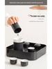 Heartfelt Portable Kung Fu Tea Set: Modern, Anti-scalding Teapot with Quick-brew Cups for Home and Outdoor Use.