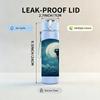 1PC Dandelion Moon Night Art 750ml Color Plastic Sports Water Bottle Leakproof Flip Straw Lid Suitable for Sports Office Home Use