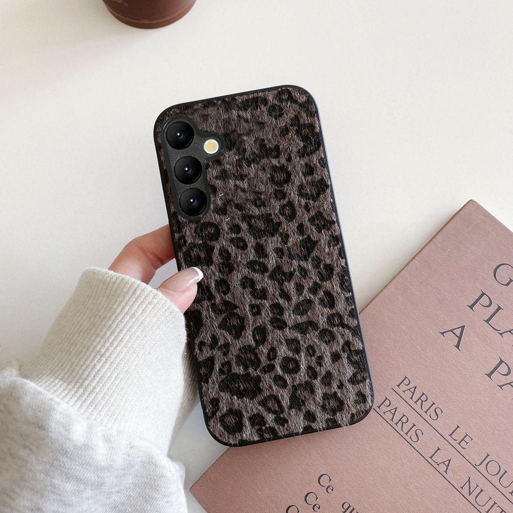 Pluszowe Etui na Telefon z Nadrukiem Pantery, Odporne na Upadki, dla Samsung S24Ultra/S25Edge