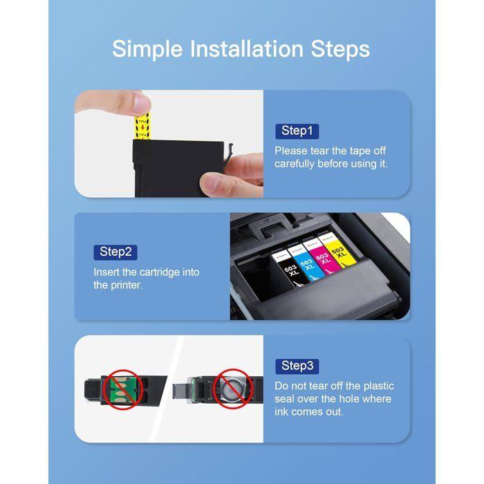 Ink Cartridges - 123 DESIGN - 503XL - Pack of 4 - Black/Cyan/Magenta/Yellow