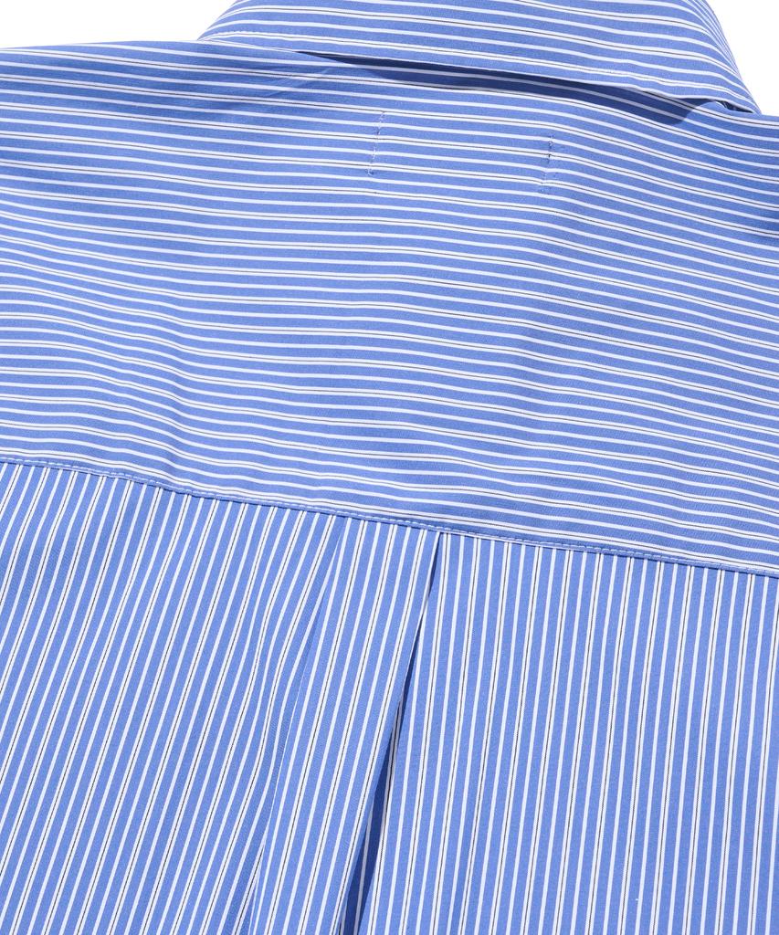 OTHERFITS Striped Marine Crop Shirt (Navy)