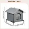 Cat Cave Bed Versatile Elevated Stand Weatherproof Pet Condo Kitten Shelter for Outdoor Backyards