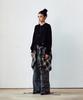 Thevinylhouse Round Neck Cardigan Black