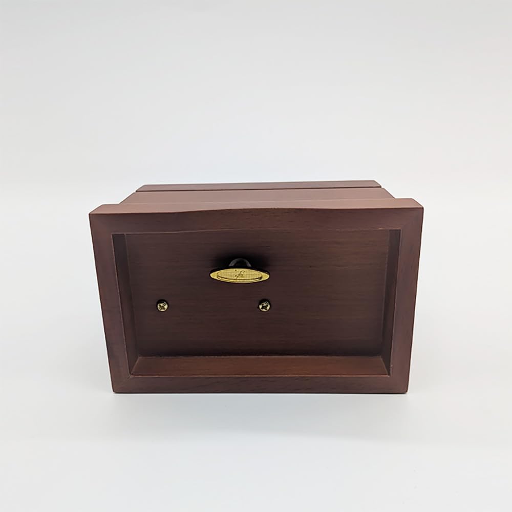 (hej!e) Classic Wooden Jewelry Box with Musical Instrument, Velvet Interior, Perfect for Jewelry Storage, Weddings, Birthdays, and More, Brown