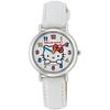 Citizen QQ wristwatch analog Hello Kitty waterproof leather strap HK15-001 ladies white