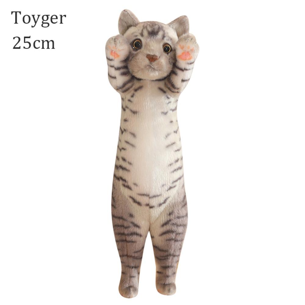 

Plush Cat Stuffed Dolls 25cm/40cm Animal Toy Delicate Baby Pillow Kids Gifts Toyger - 25cm