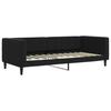 Vidaxl Sofa Z Materacem Do Spania, Czarna, 90X200 Cm, Aksamit