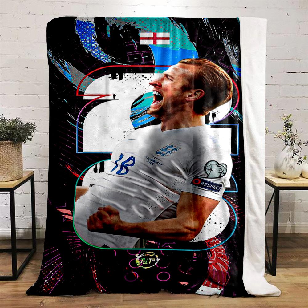 "Soccer Player Celebrating Goal Design Warm blanket, Flannel blanket for bedroom, living room, sofa, and nap"
