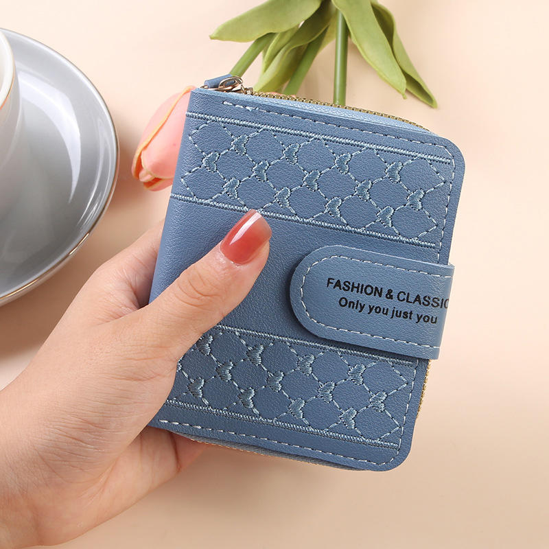 Women's Wallet Short Zipper Large Capacity Zero Wallet Versatile Handbag Card Holder