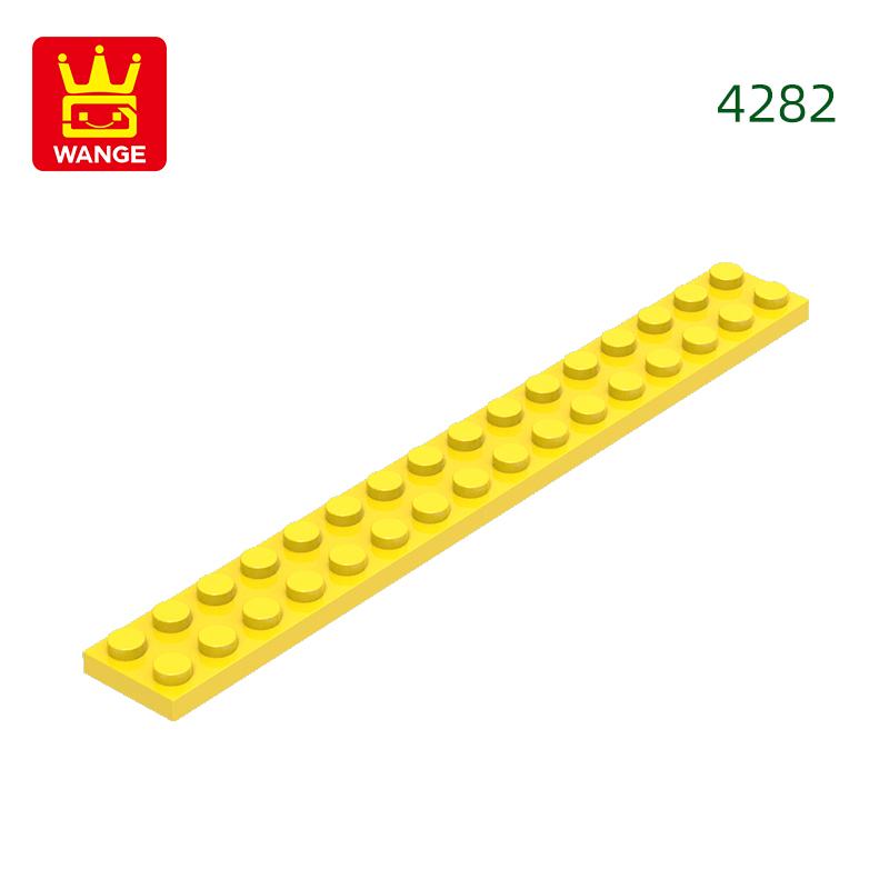 High-Quality 22Pcs/lot 4282 Thin Blocks Plate 2x16 Base Plate Works With featuring Block Moc Colour City Accessories Parts